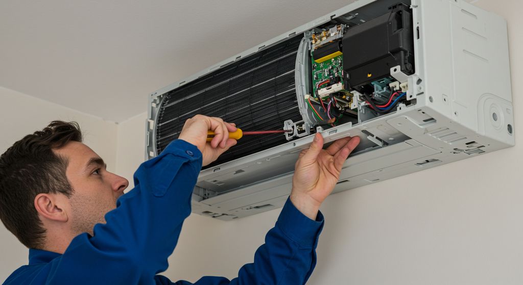 Improve your home's air quality: schedule regular air conditioning maintenance with the help of trusted professionals.