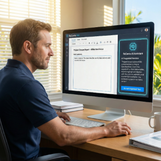 Contractor using ReConto PRO to document a new client request