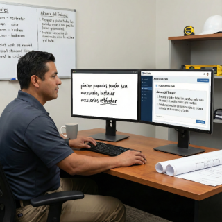Different contractors using ReConto PRO for project intake