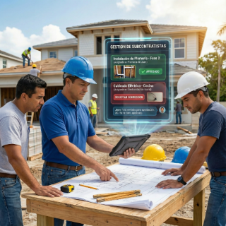 Panel de gestión de proyectos grandes