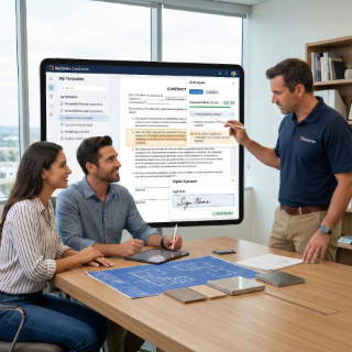 AI contract review inside ReConto PRO