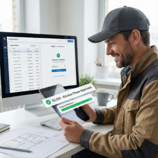 Payment dashboard showing invoices and payment status