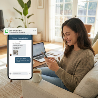 Homeowner viewing provider messages in ReConto